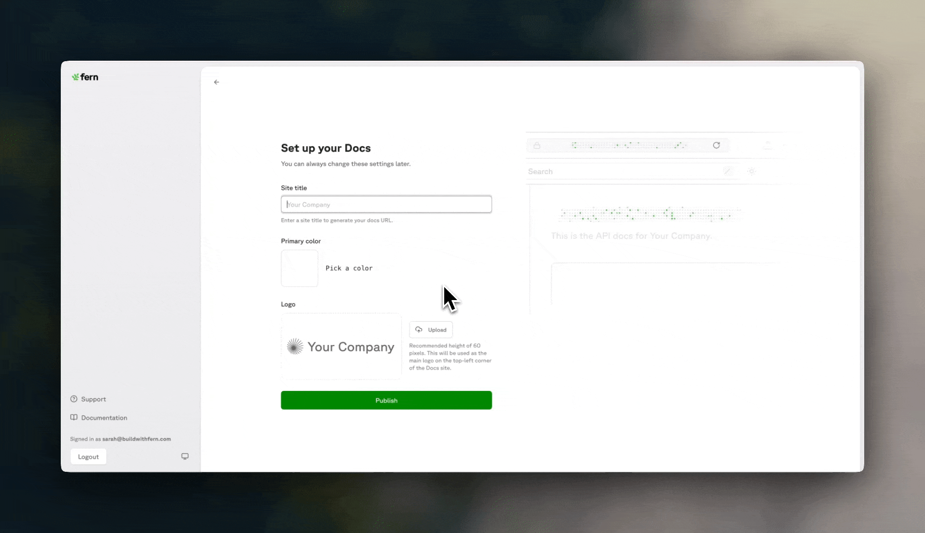 Fern Onboarding Flow
